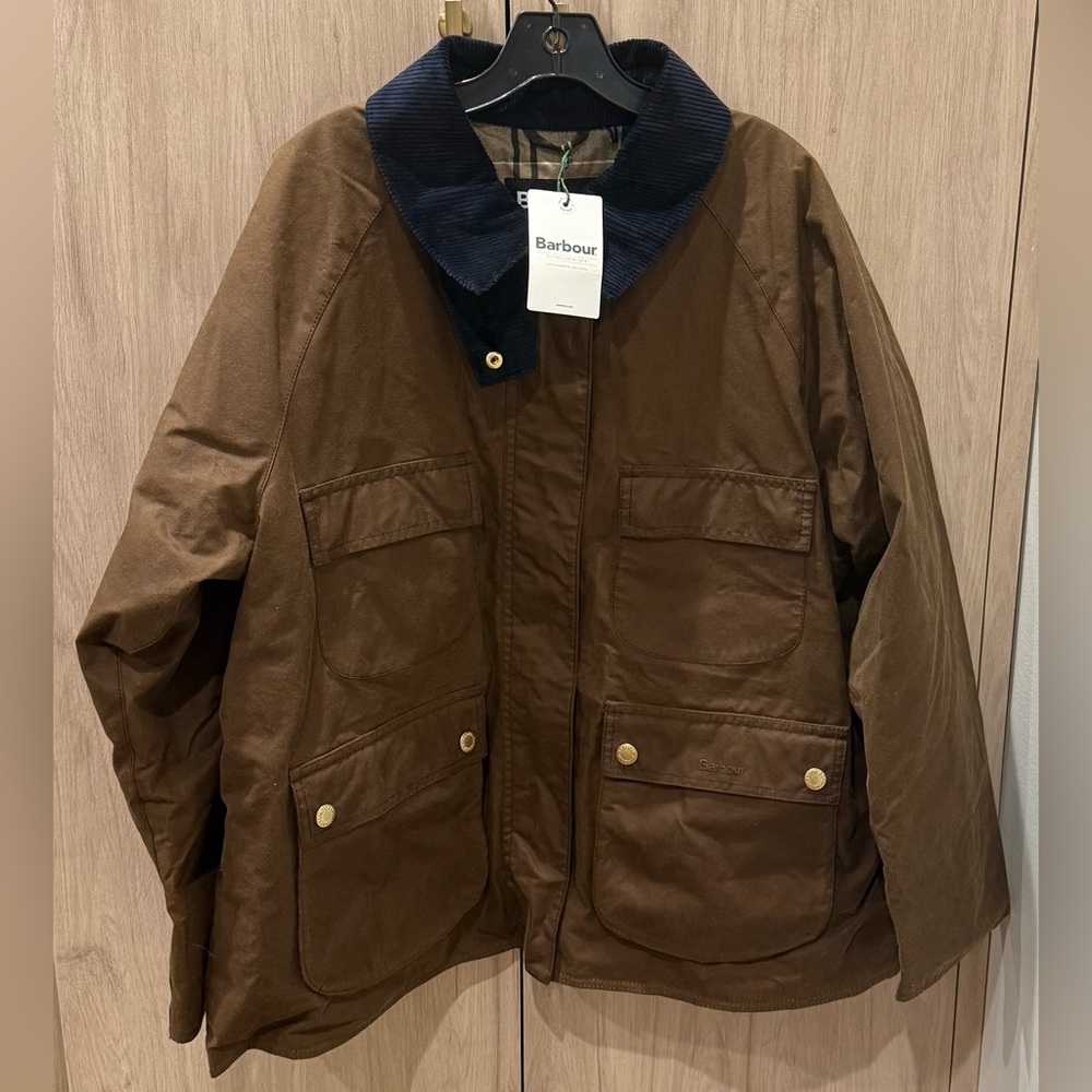 NWTs Barbour Ruth Barbour Ruth Waxed Cotton Jacket.  Size 14 US